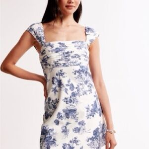 Abercrombie & Fitch Blue and White Floral Mini Dress